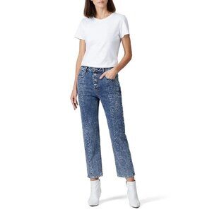 SJYP Blue Denim Rigid Washed Button Fly Jeans Women's Size X-Small XS